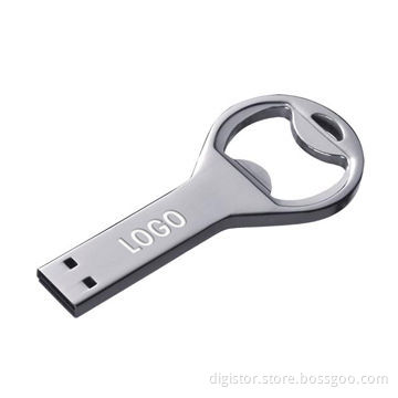 Bottle opener USB flash drive, 512MB-16GB, customized customer's logo